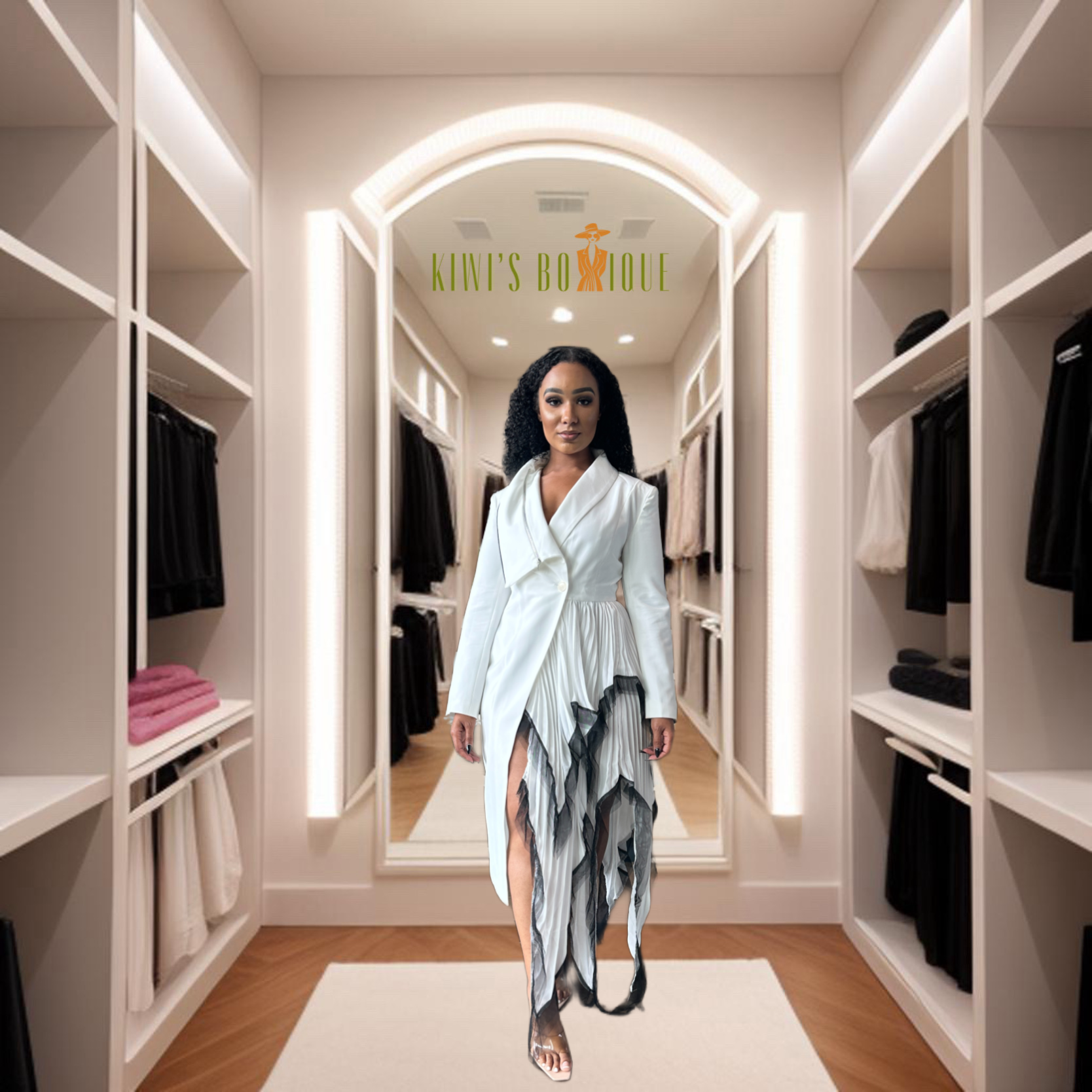 Ethereal Drift Wrap Dress