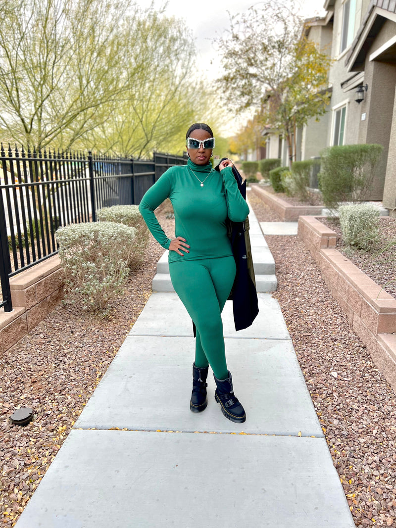 Emerald Fitted Two-Piece Set