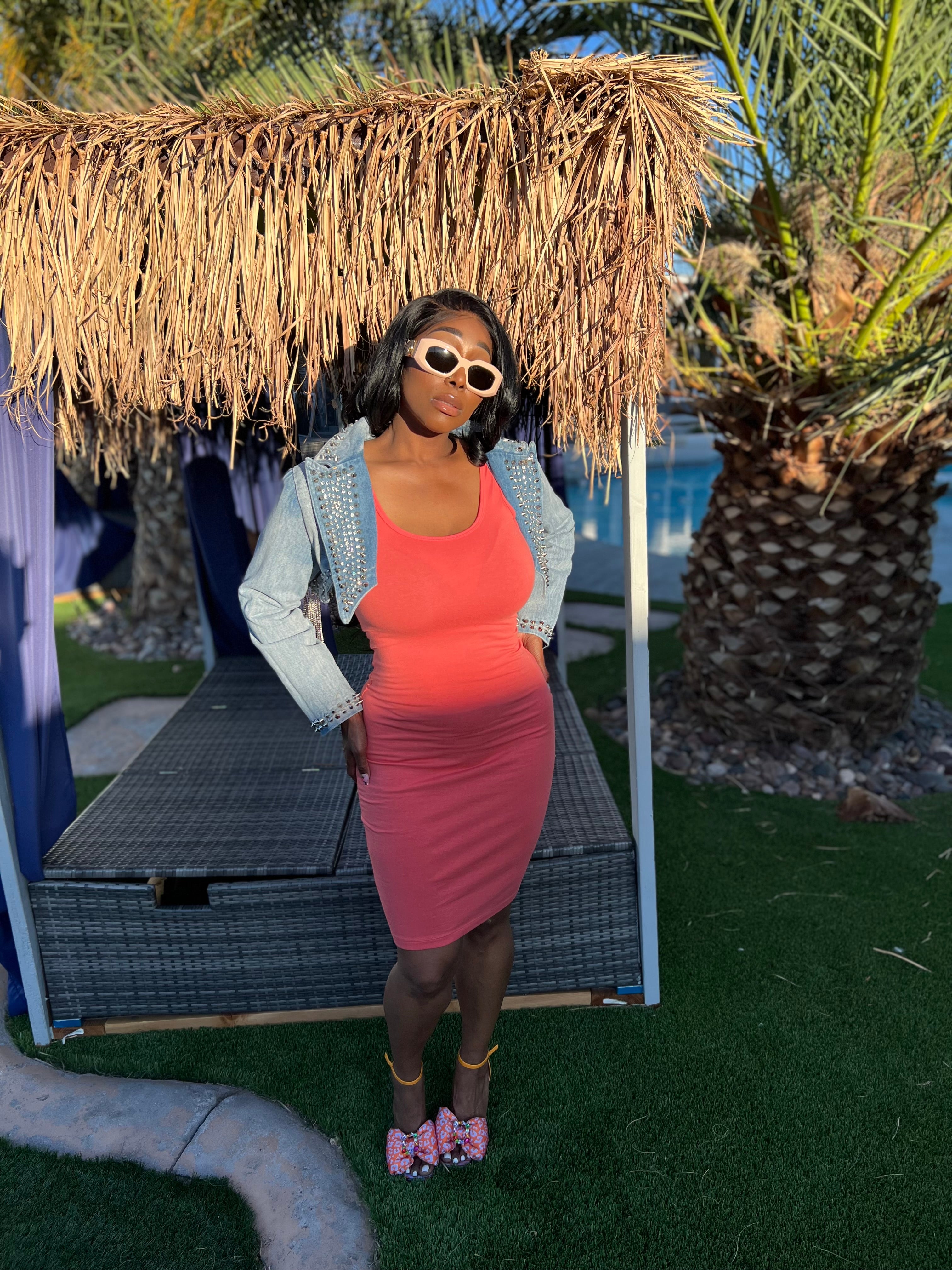 TANK MIDI DRESS (CORAL)