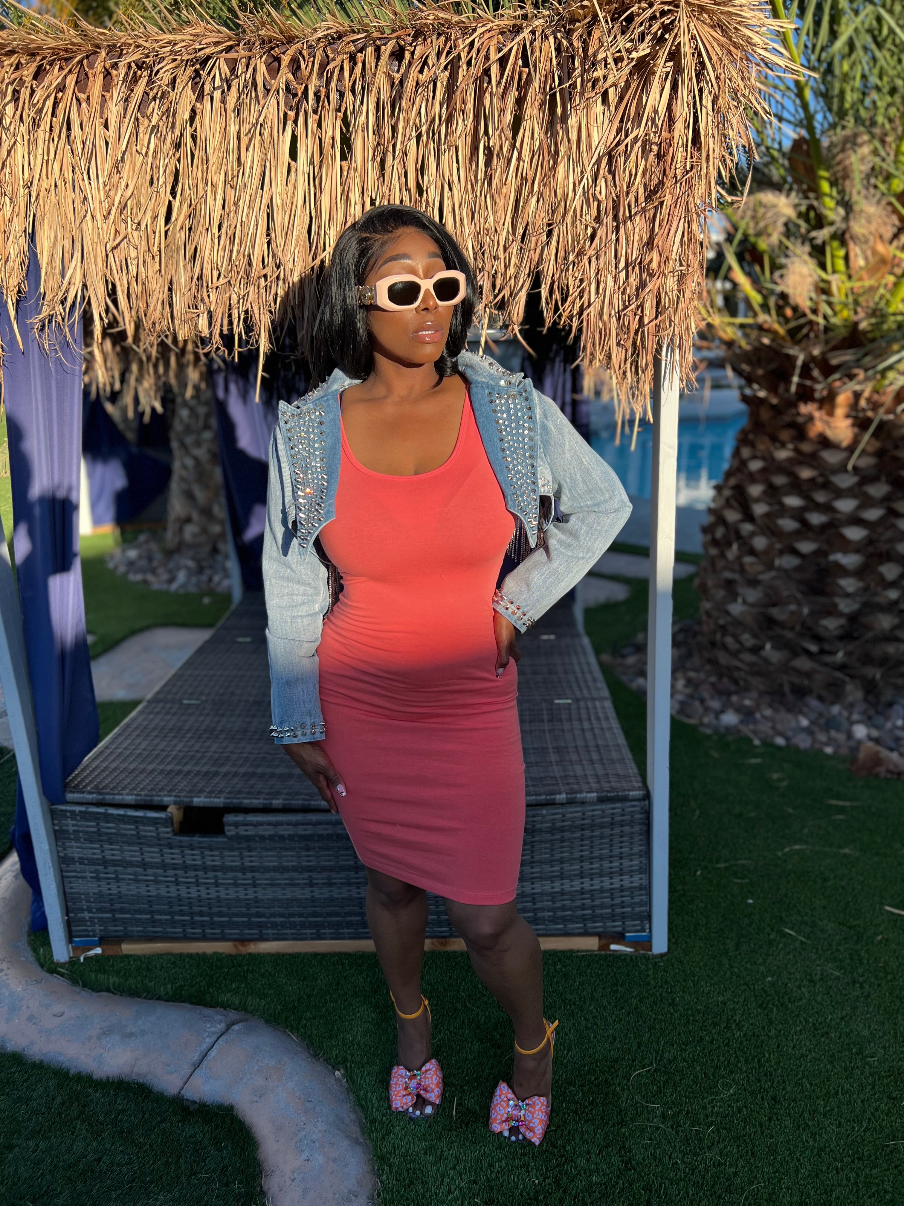 TANK MIDI DRESS (CORAL)