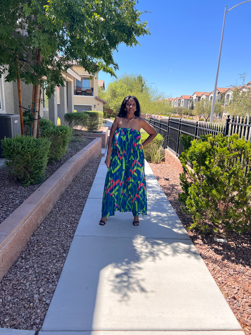 Island Breeze Strapless Jumpsuit