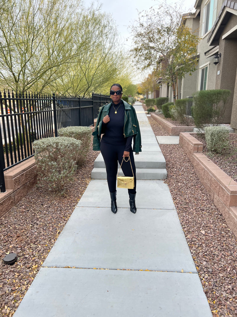 Black Fitted Two-Piece Set