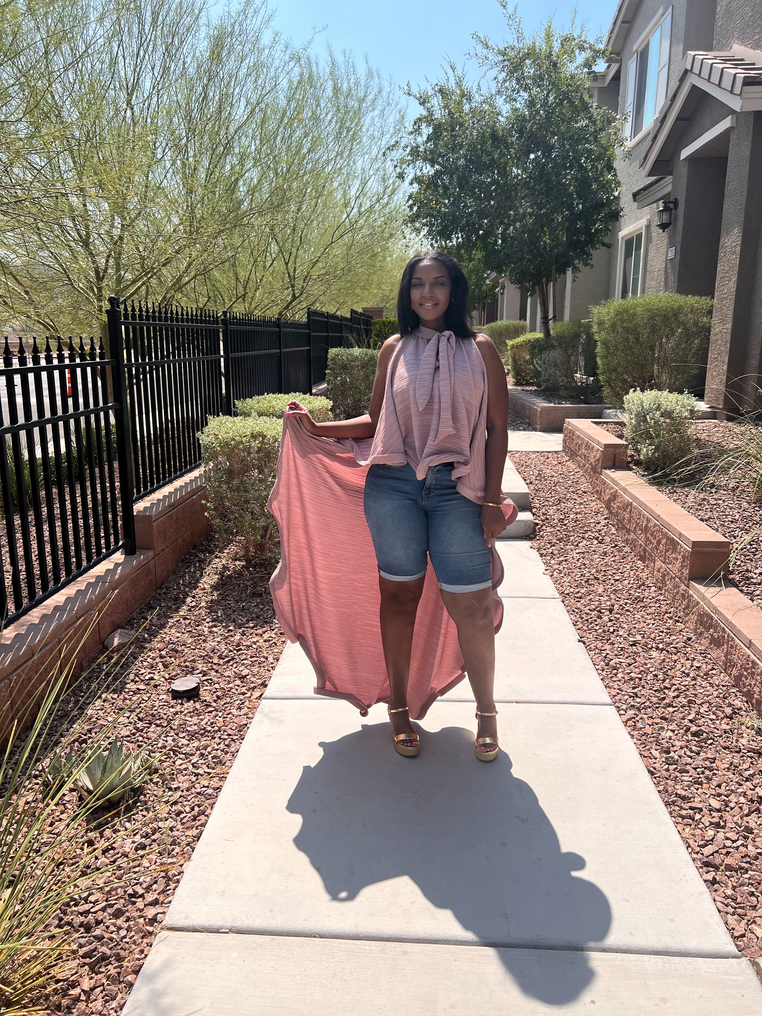 Blush Drama High-Low Top