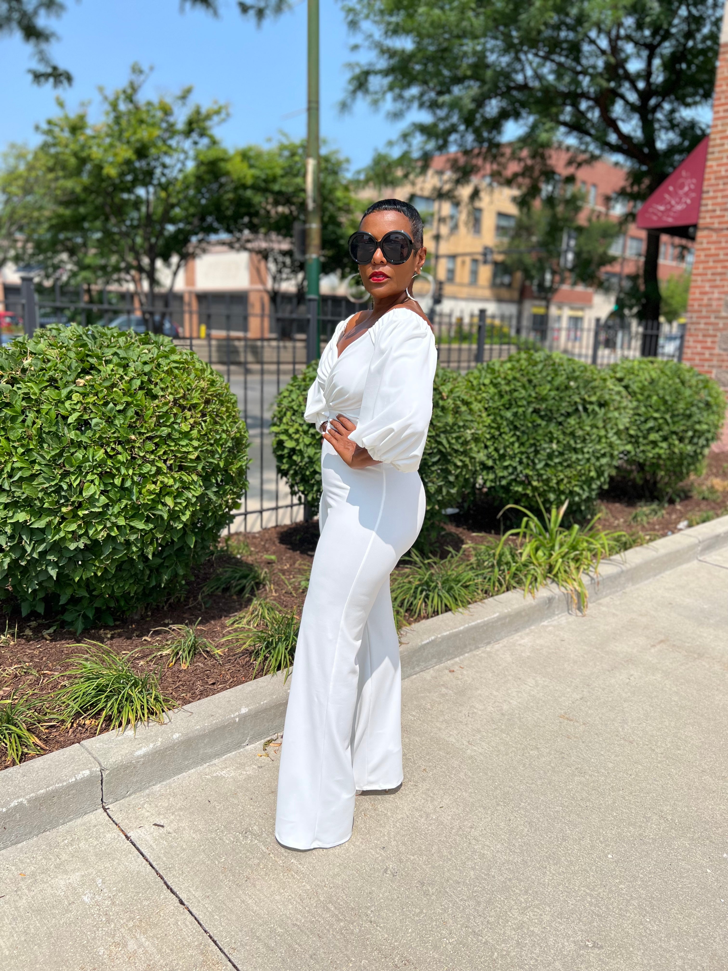 FLIRTY FLARE JUMPSUIT