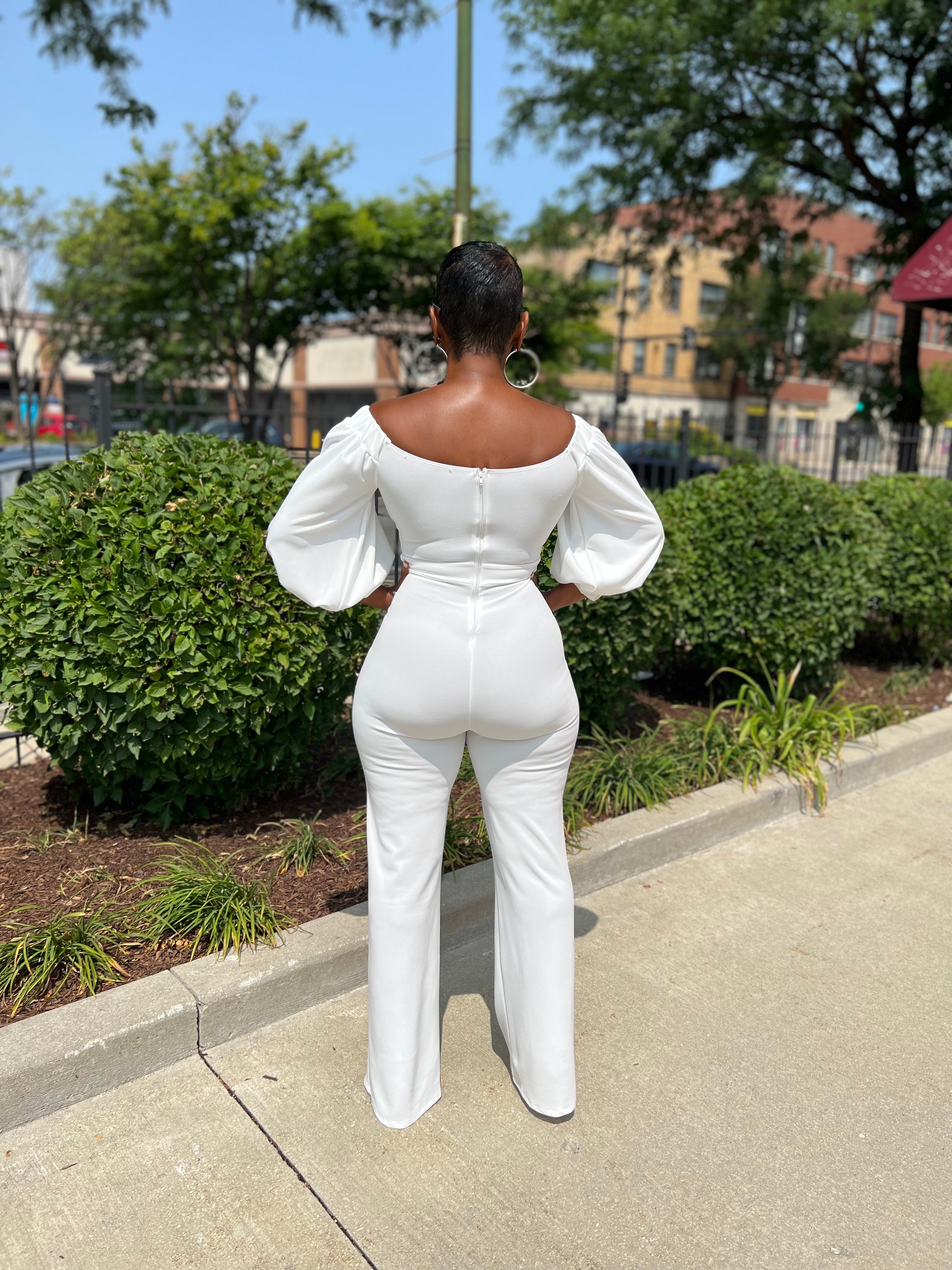 FLIRTY FLARE JUMPSUIT