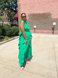 ENCHANTED RUFFLES DRESS (GREEN)