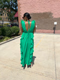 ENCHANTED RUFFLES DRESS (GREEN)