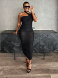 Crisscross Noir Dress
