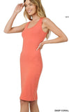 TANK MIDI DRESS (CORAL)