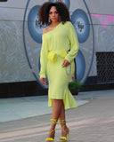 ALLURE MIDI DRESS (YELLOW)