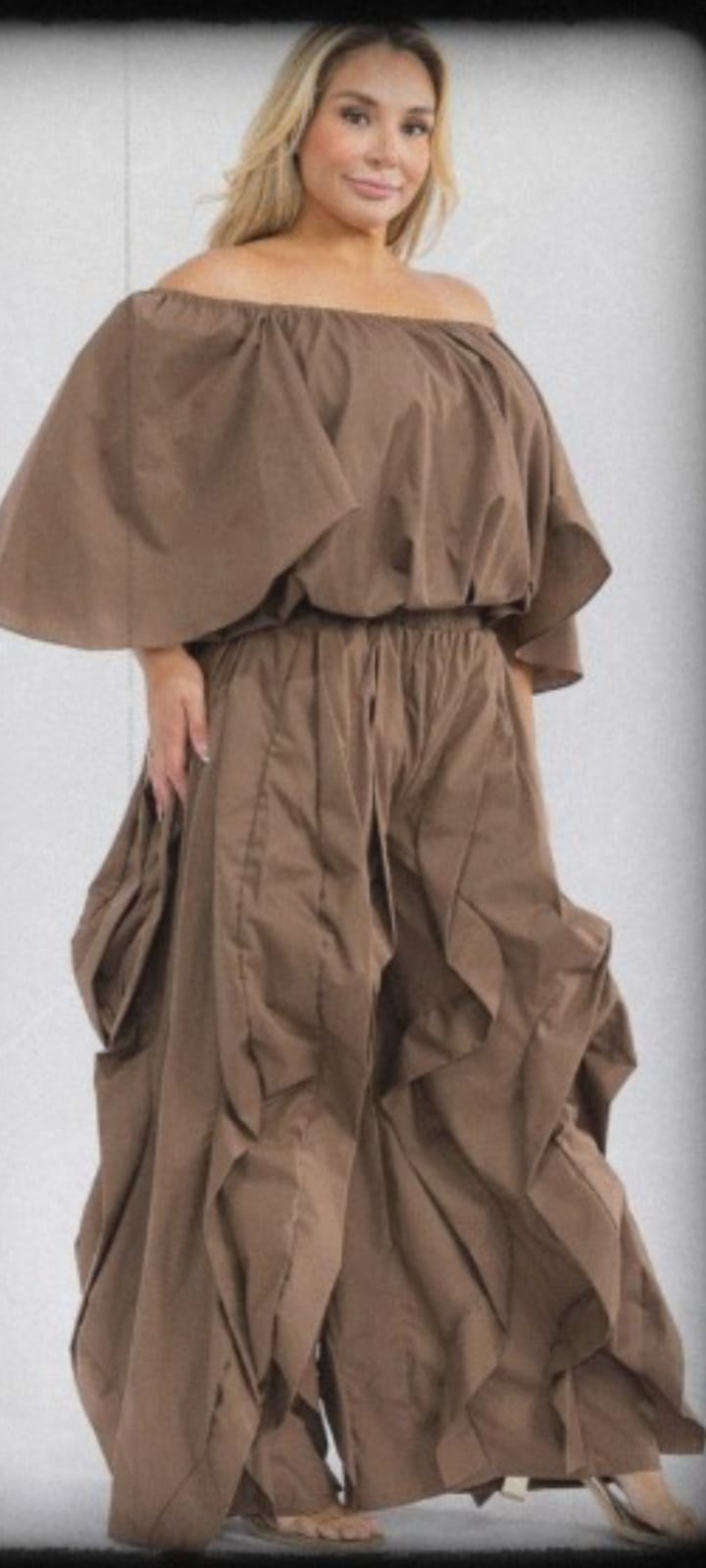 Mocha Flow Palazzo Set