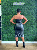 Seduction Leather Dress