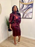 Radiance Metallic Midi Dress