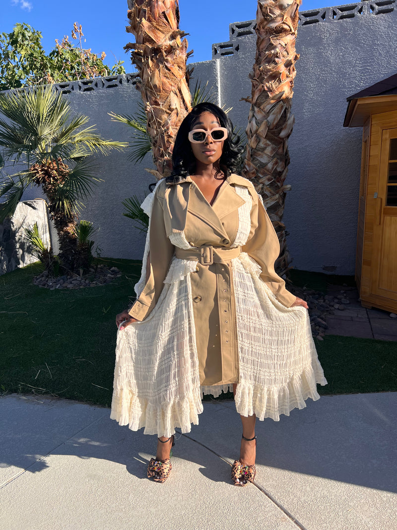 The Soft Power Trench Dress