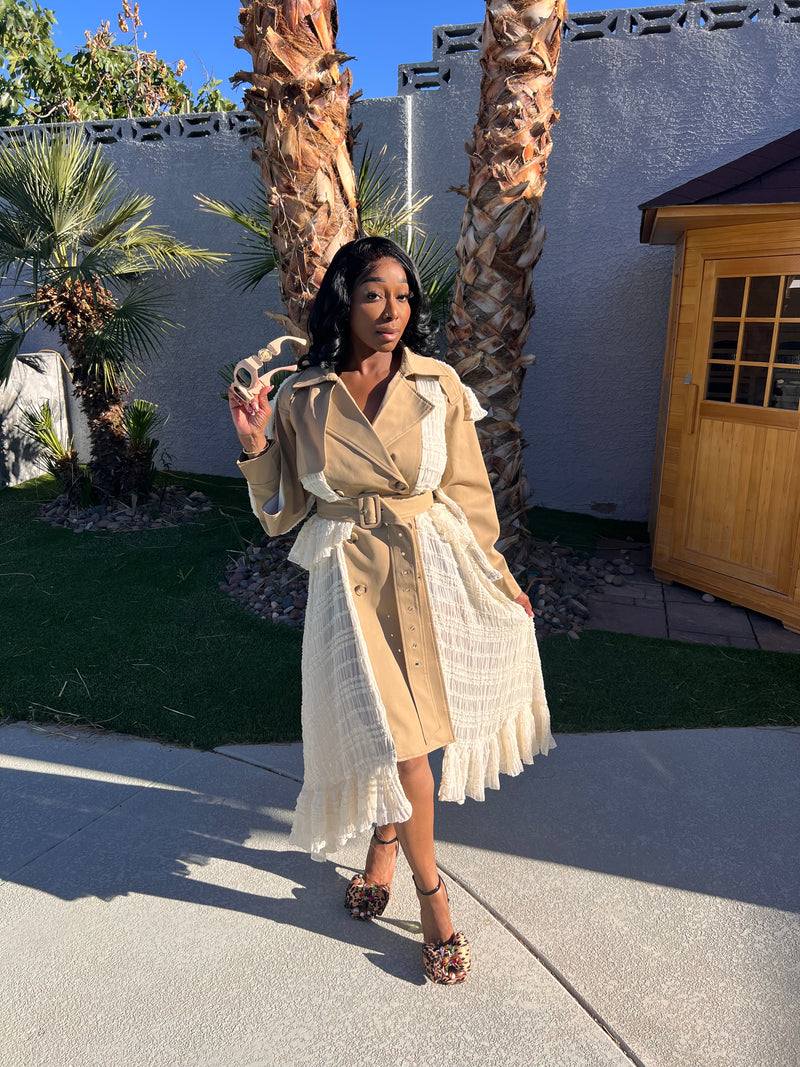 The Soft Power Trench Dress