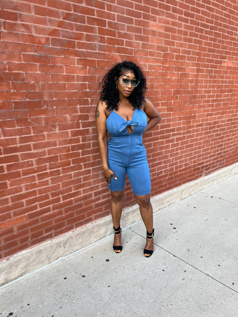 Denim Desire Romper