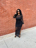 Black Radiance Knit Dress