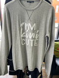 I’m Kiwi Cute Long Sleeve Shirt (gray)