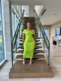 Lime Allure Dress