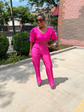 CARGO CHIC WRAPPED SET (PINK)