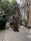 Earthy off-shoulder Jumpsuit