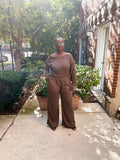 Earthy off-shoulder Jumpsuit