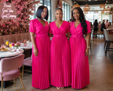 Brunch in Bloom Pleated Maxi Dress