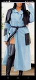 Boss Energy Denim Trench Dress