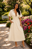 Stripe Essence Shirt Dress