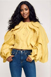 Golden Confidence Statement Blouse