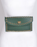 EDGY ELEGANCE FANNY PACK (GREEN)