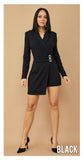 MODERN BUSINESS ROMPER (BLACK)